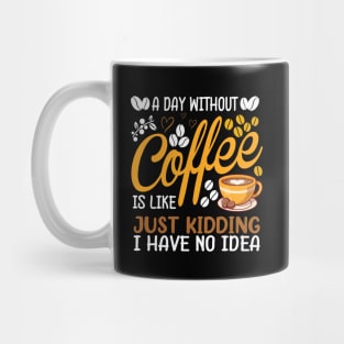 A Day Without Coffee Is Like Just Kidding Coffee Lover Mug